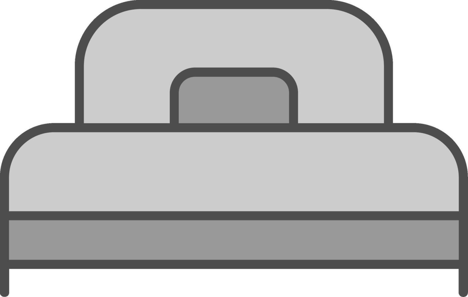 Single Bed Fillay Icon vector