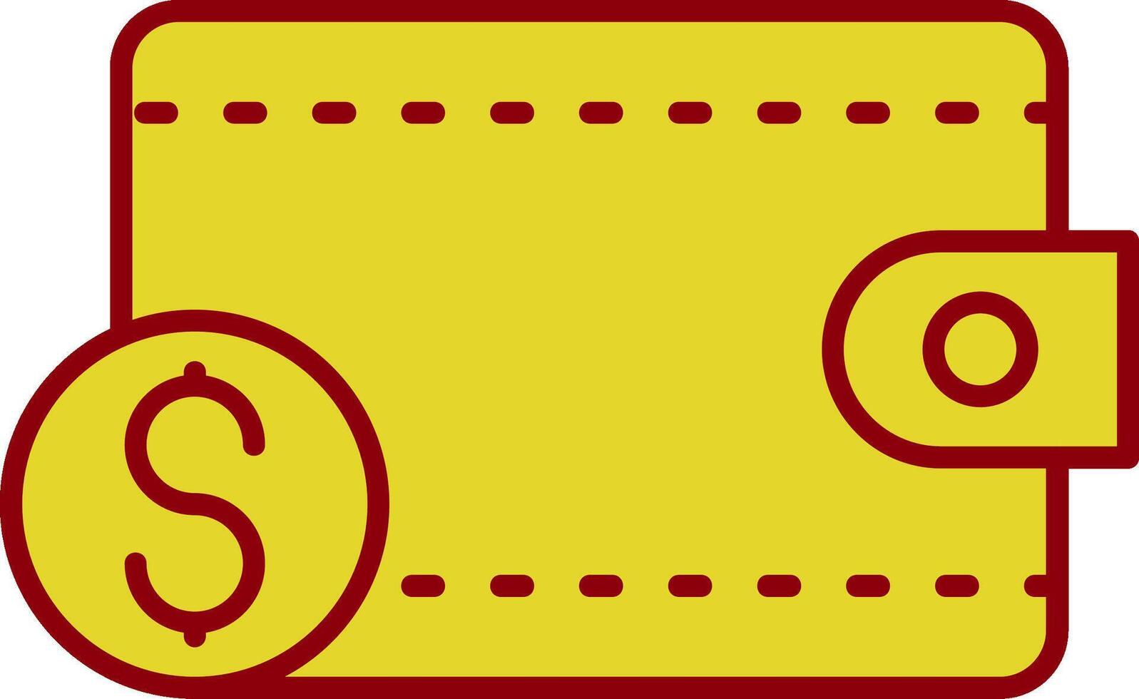 Purse Line Two Color Icon vector