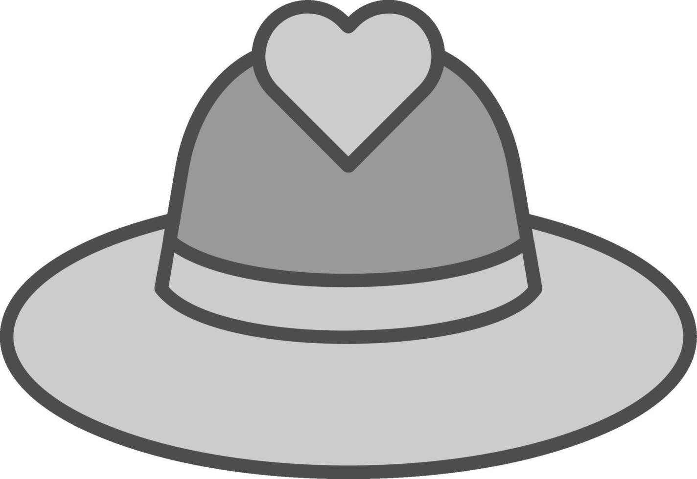 sombrero relleno icono vector