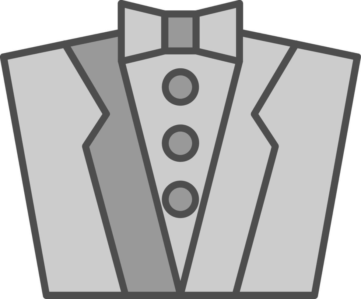 Groom Dress Fillay Icon vector