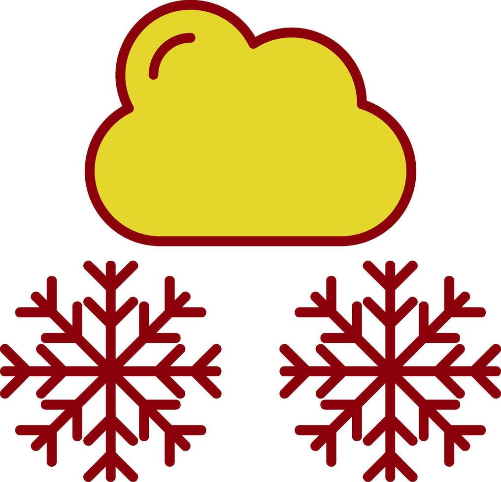 Winter Line Two Color Icon vector