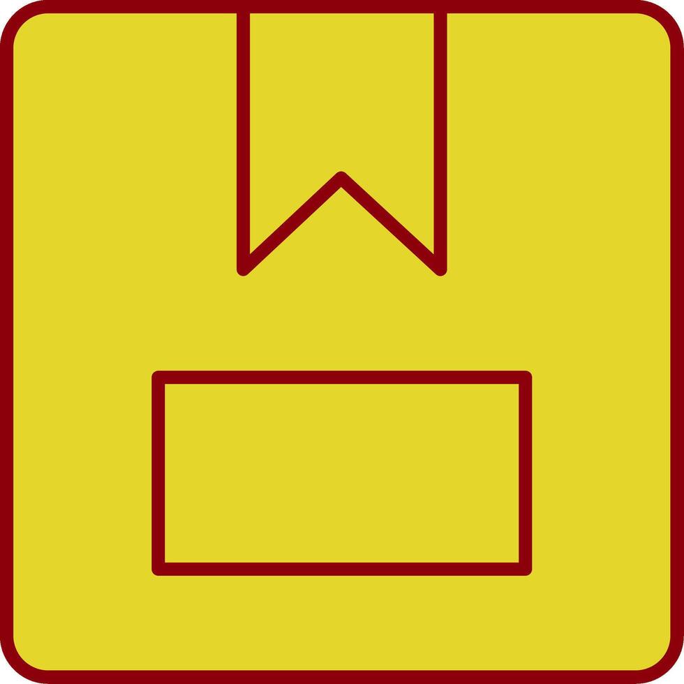 Package Box Line Two Color Icon vector