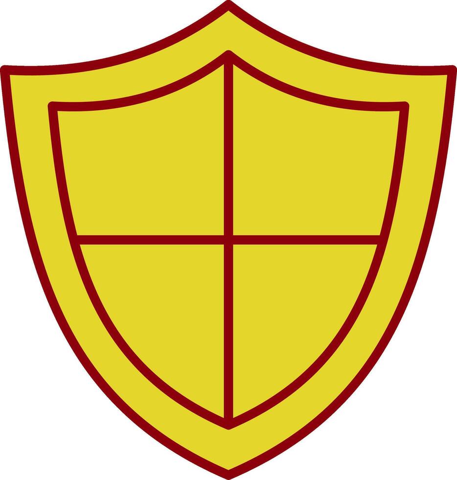 Shield Line Two Color Icon vector