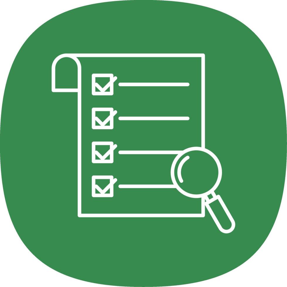 Research Line Curve Icon vector