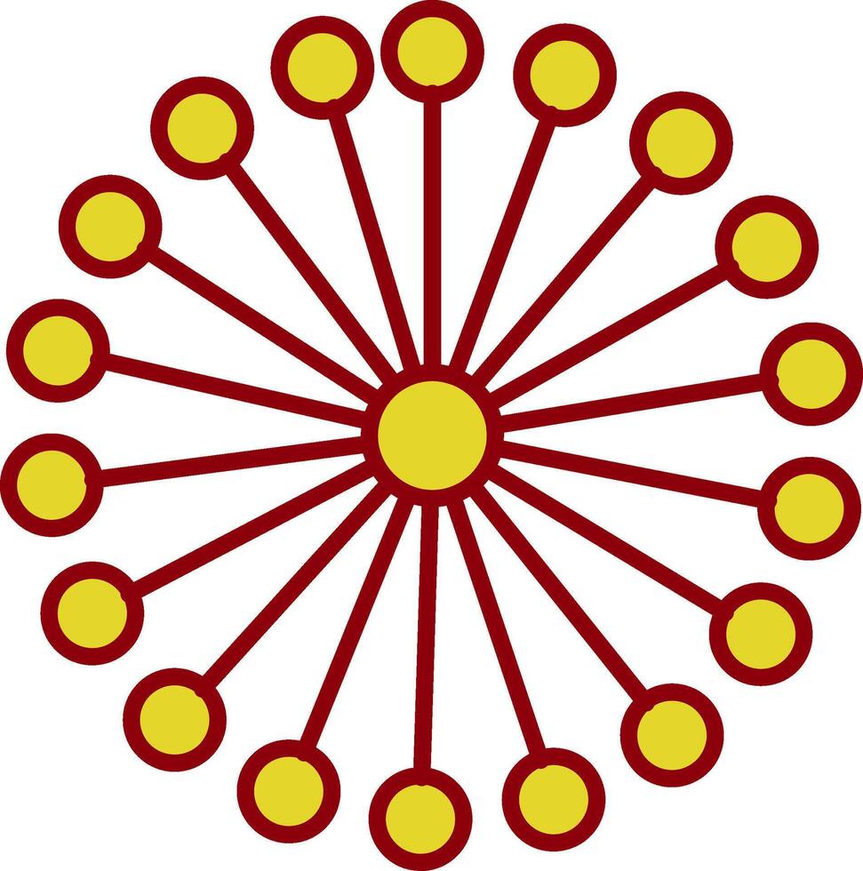 Mimosa Line Two Color Icon vector