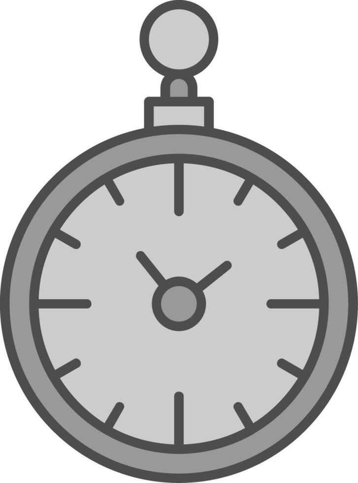 Pocket Watch Fillay Icon vector