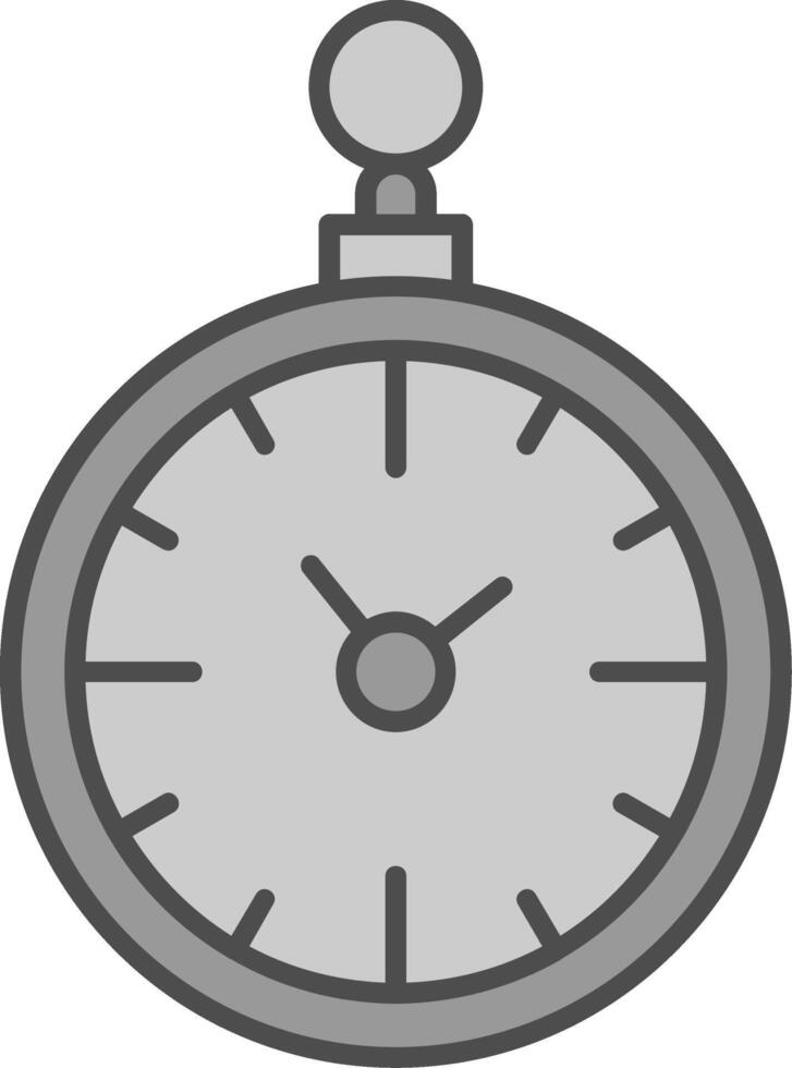 bolsillo reloj relleno icono vector