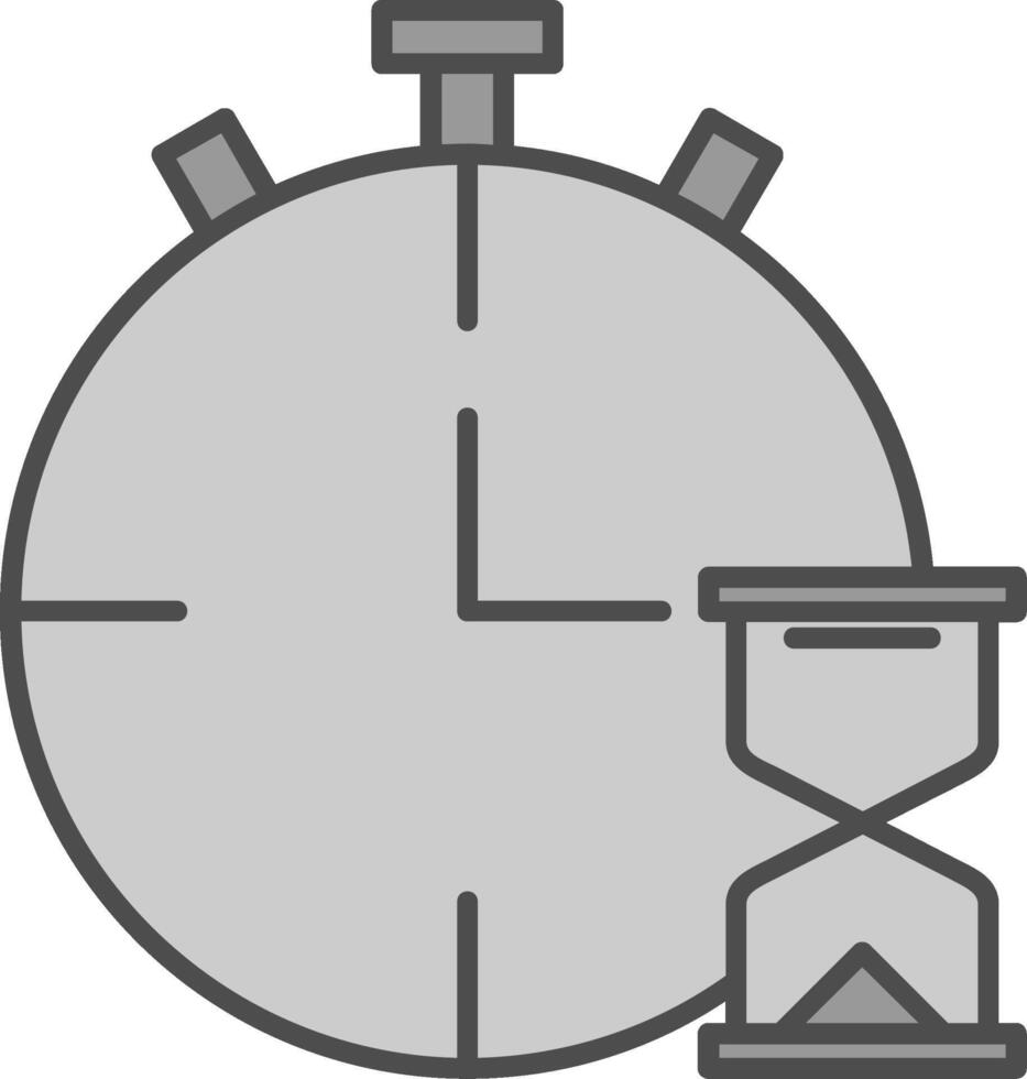 fecha límite relleno icono vector