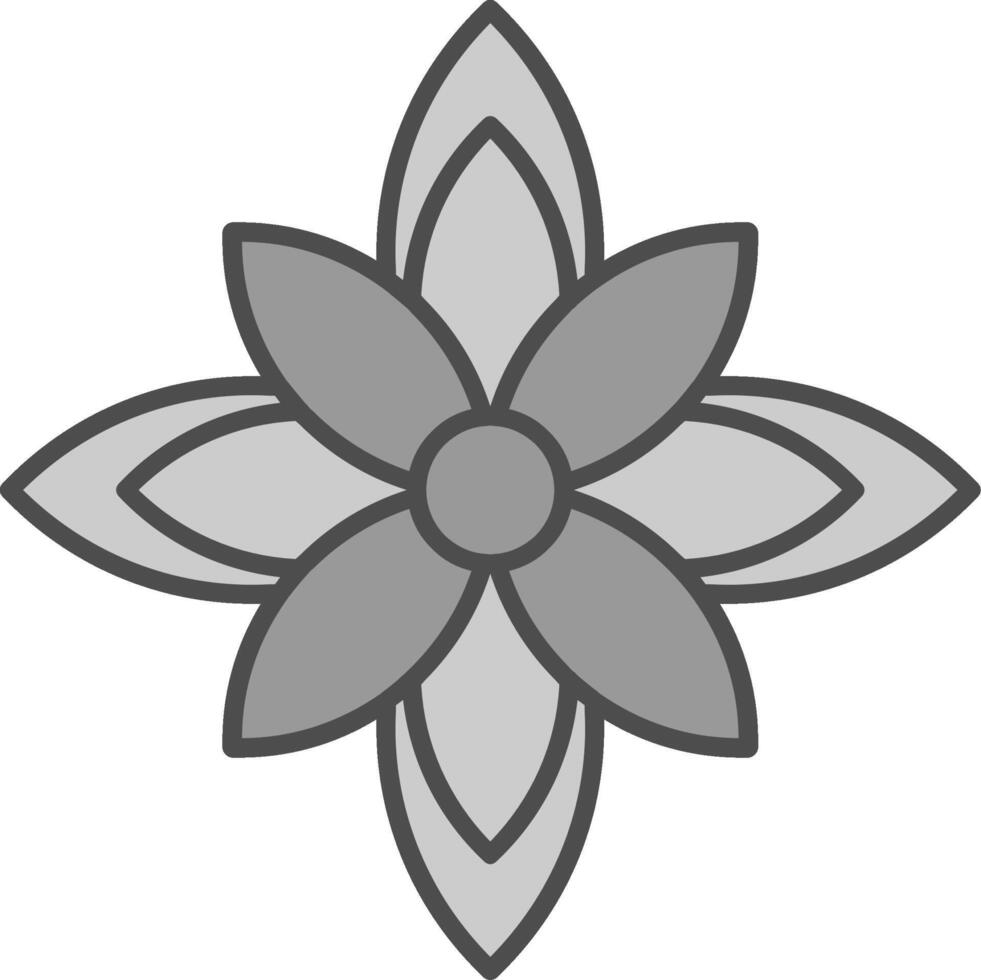 Poinsettia Fillay Icon vector