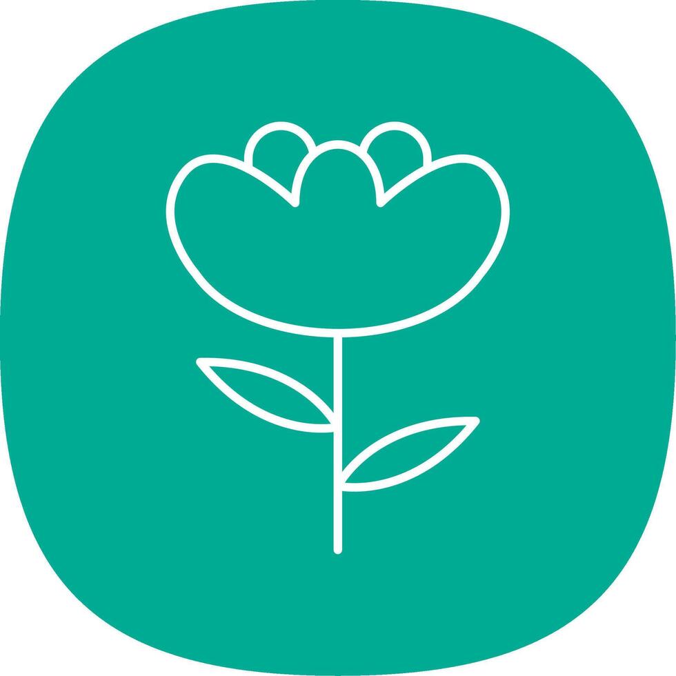 Iris Line Curve Icon vector