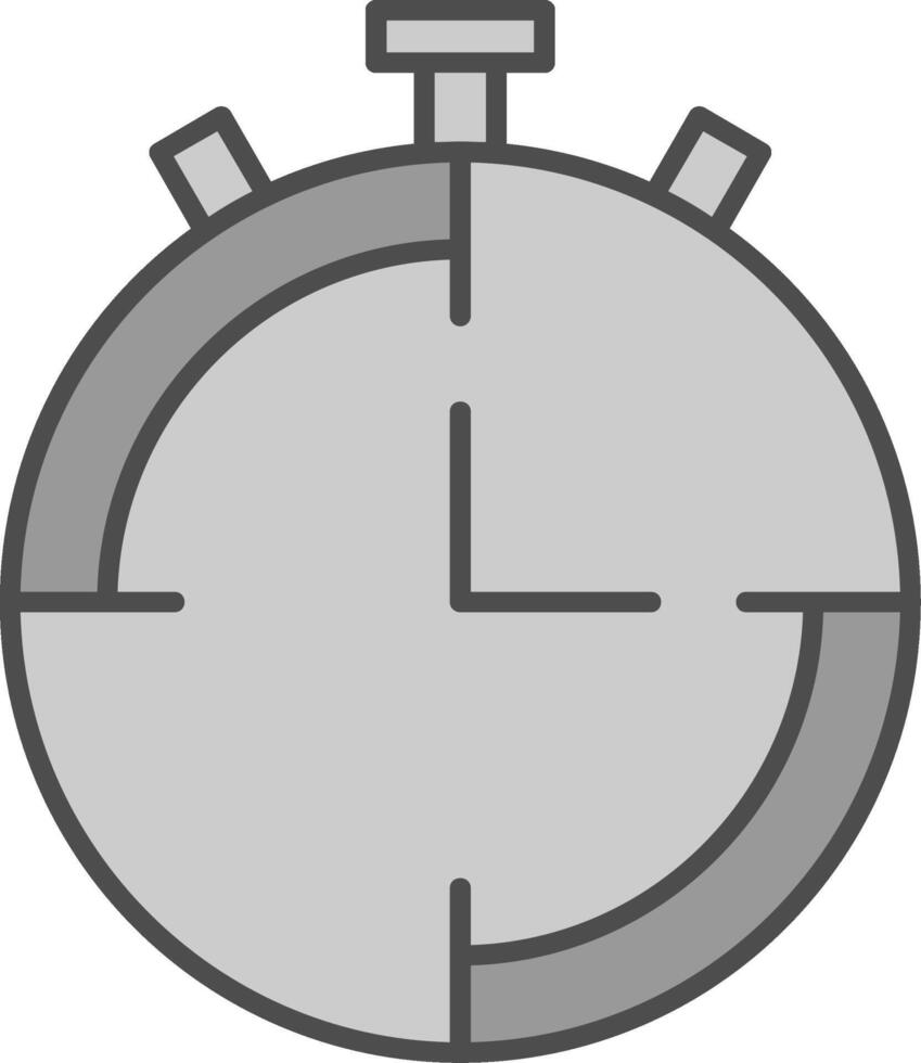 Stopwatch Fillay Icon vector