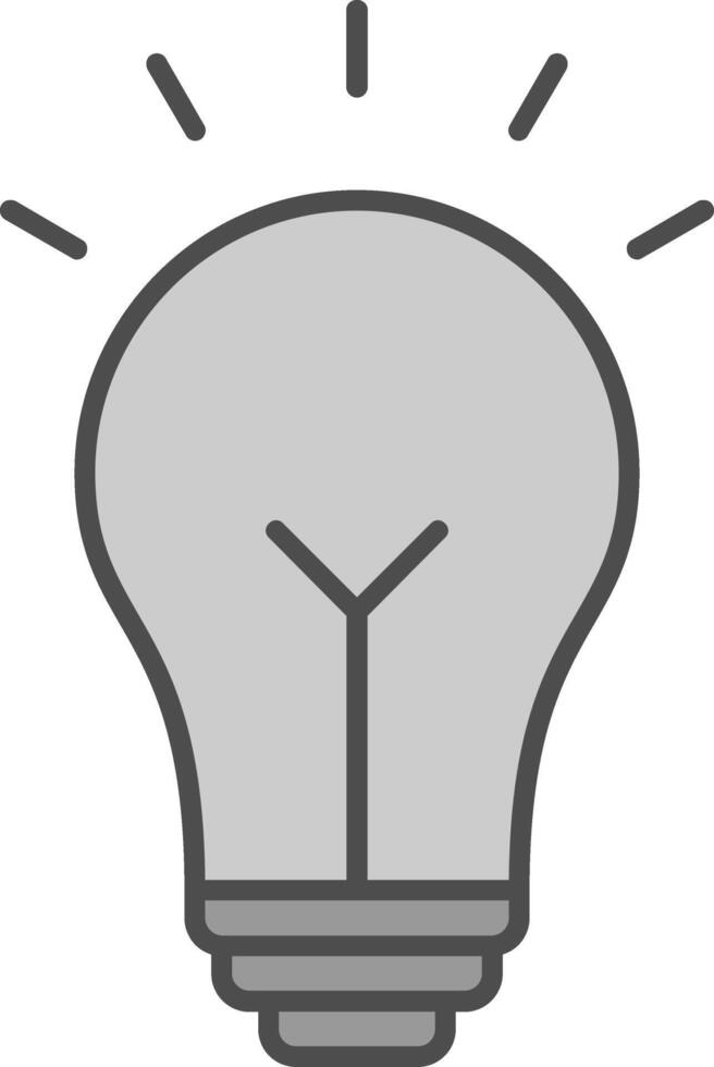 Idea Fillay Icon vector