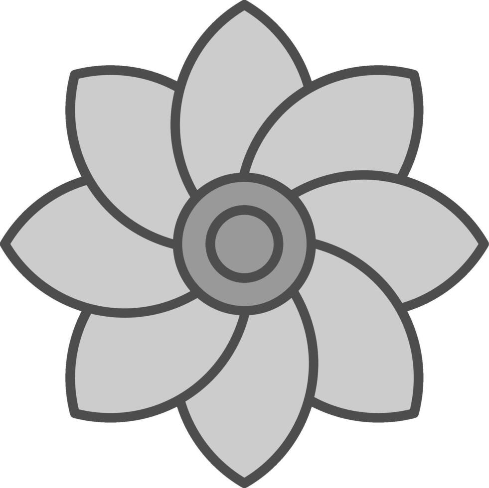 Flower Fillay Icon vector