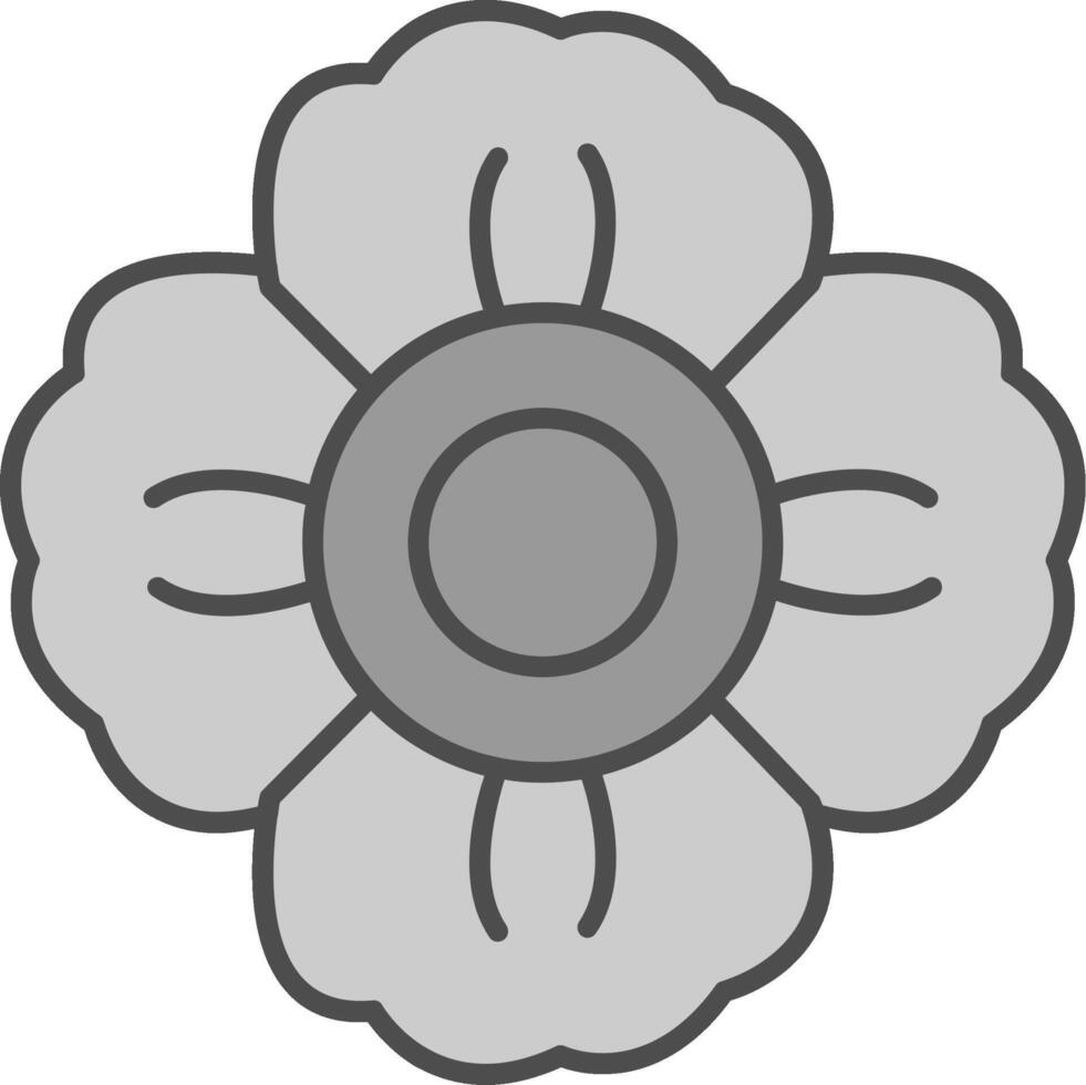 malva relleno icono vector