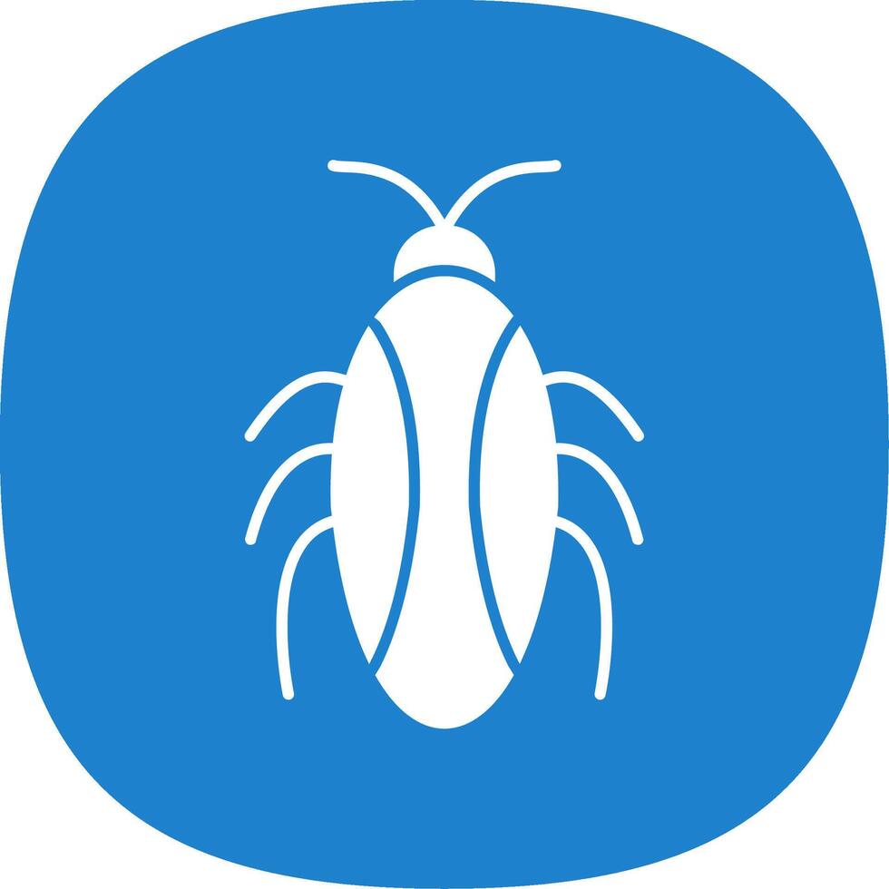 Cockroach Line Two Color Icon vector