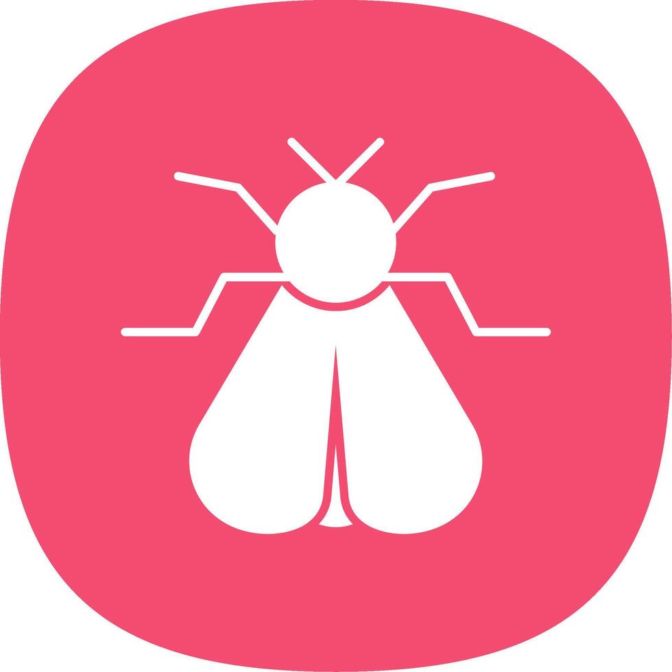 Moth Line Two Color Icon vector