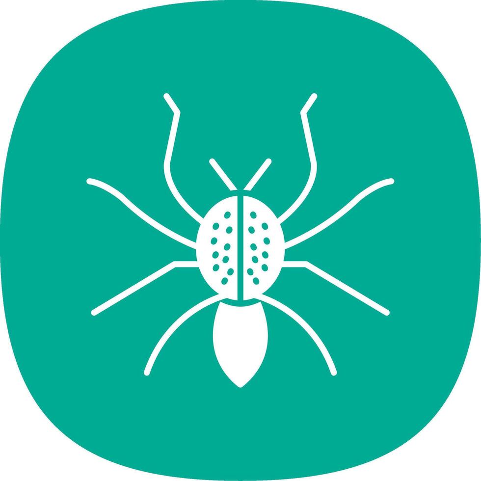 Spider Line Two Color Icon vector