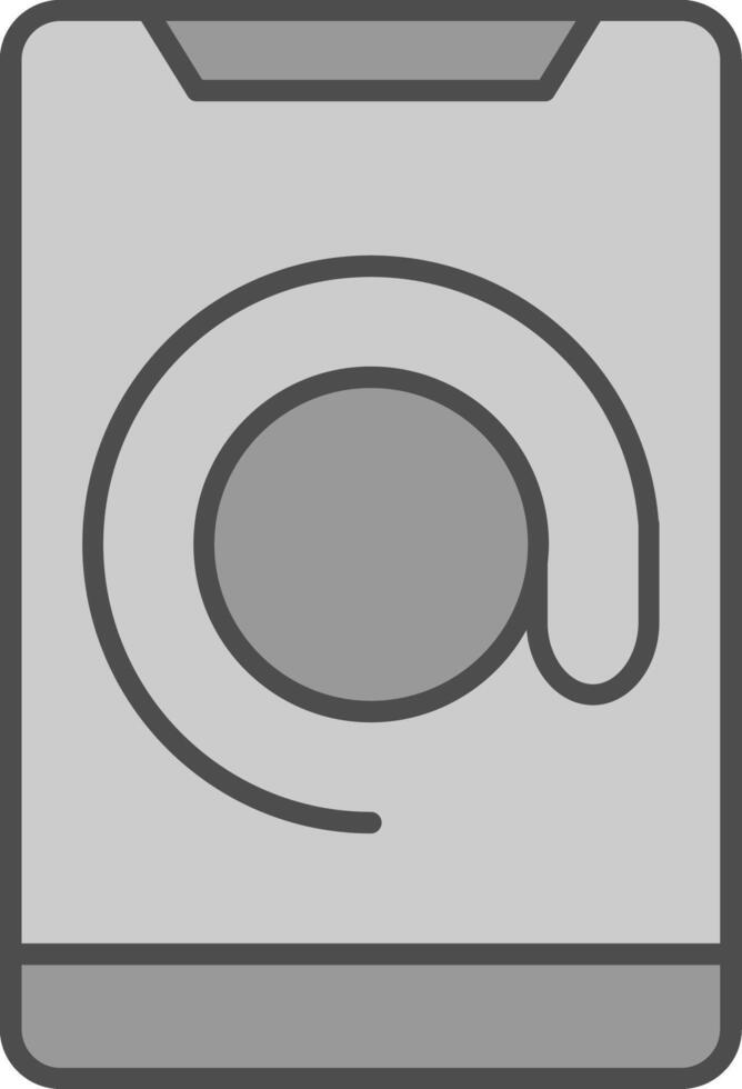 Arroba Line Two Color Icon vector