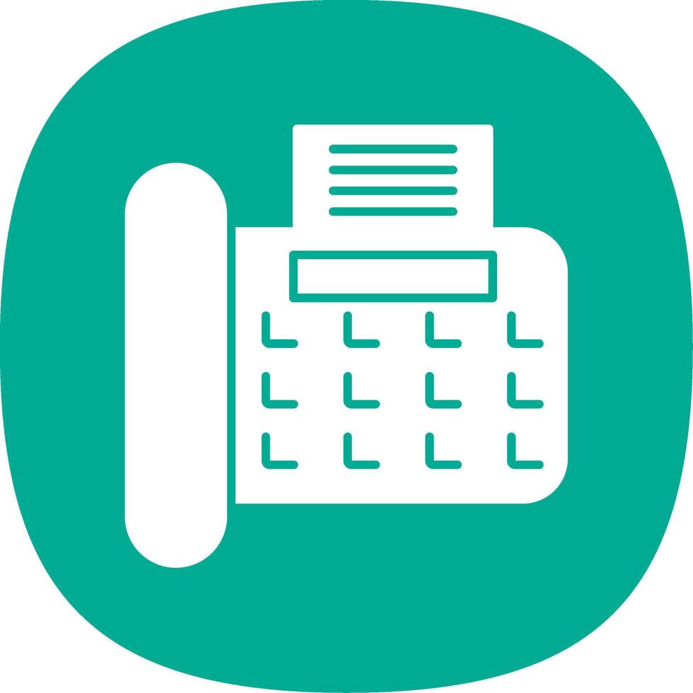 Fax Line Two Color Icon vector