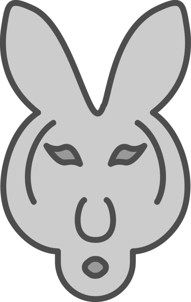 Kangaroo Fillay Icon vector