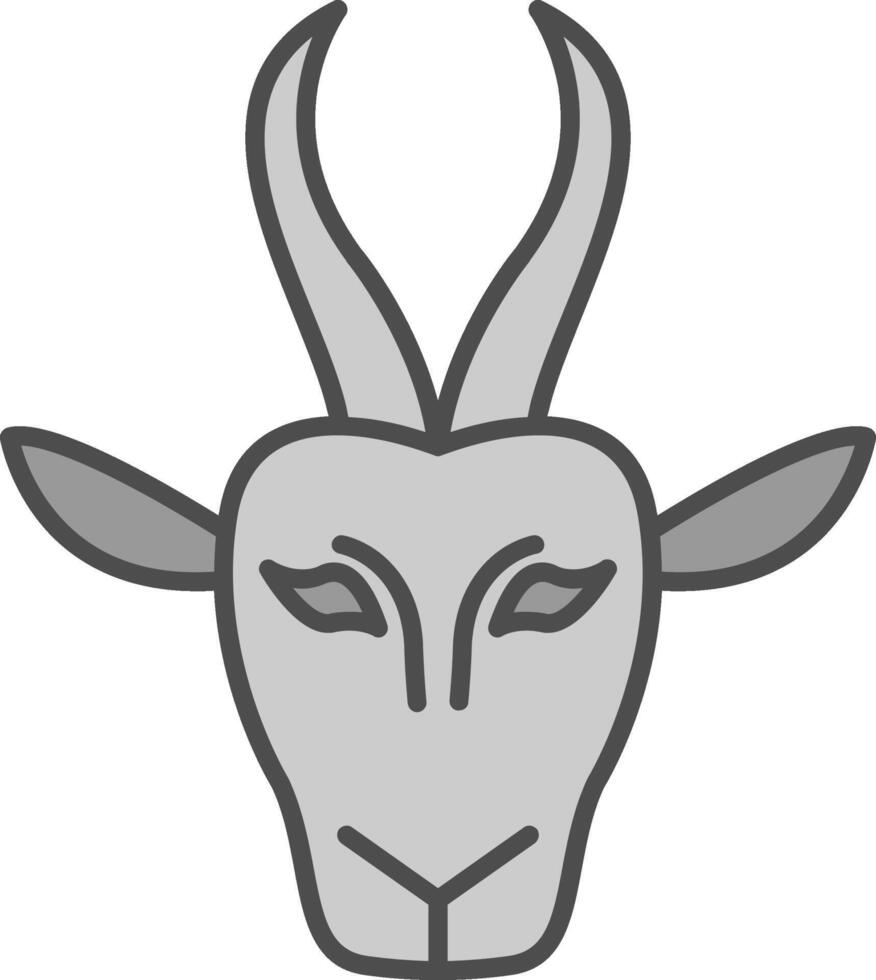 gacela relleno icono vector