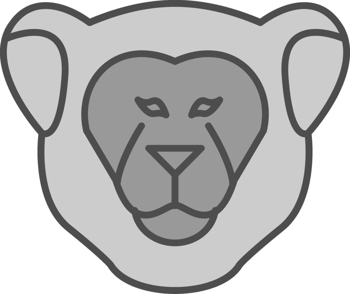 Lioness Fillay Icon vector