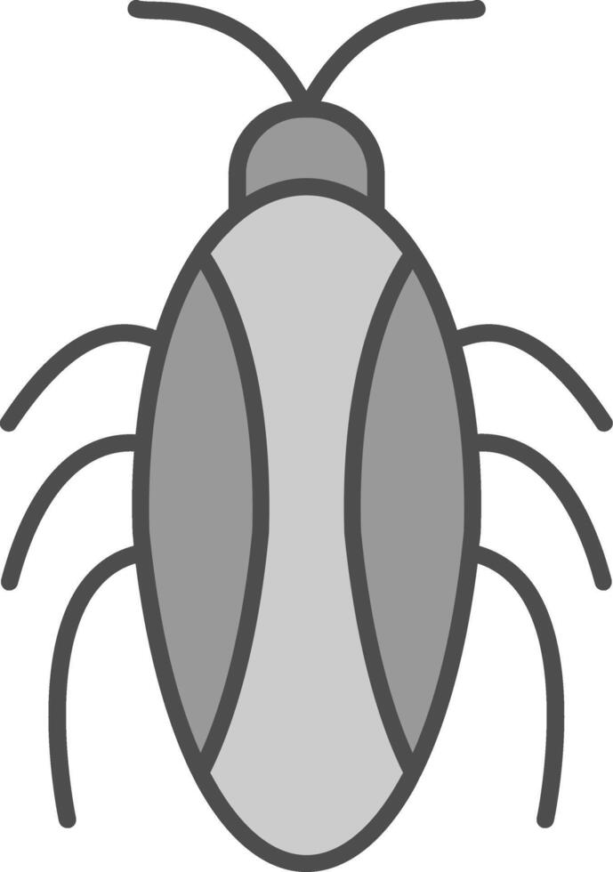 cucaracha relleno icono vector