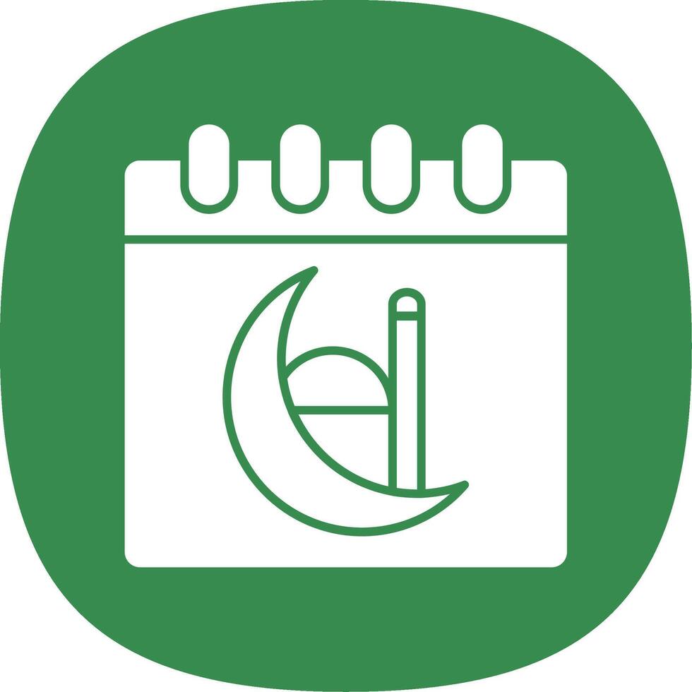 Calendar Line Two Color Icon vector
