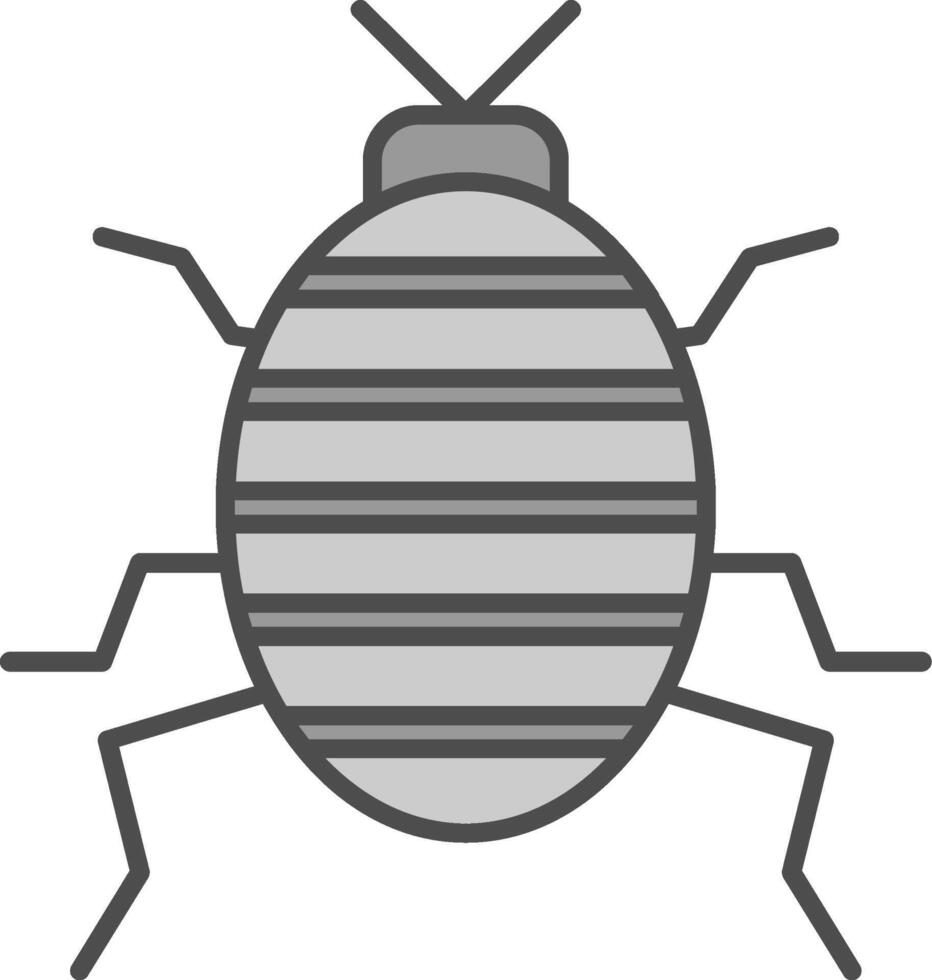 Bug Fillay Icon vector