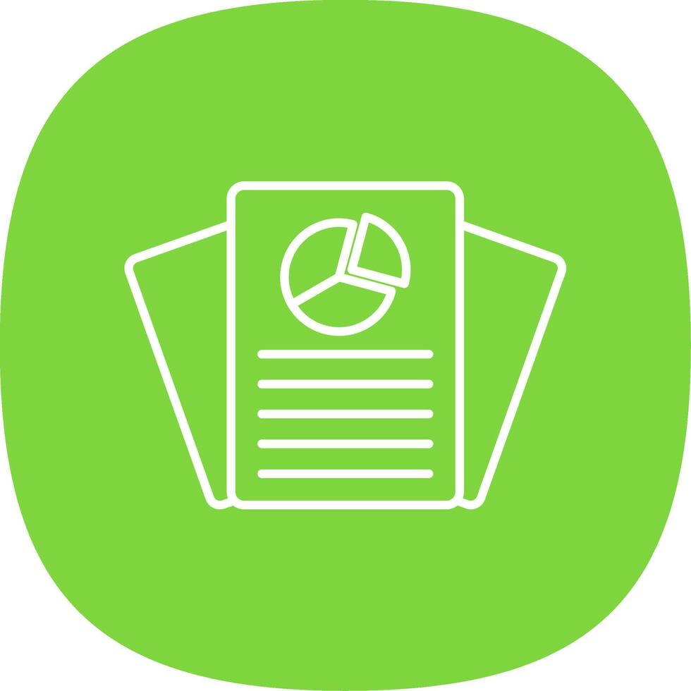 Report Line Curve Icon vector