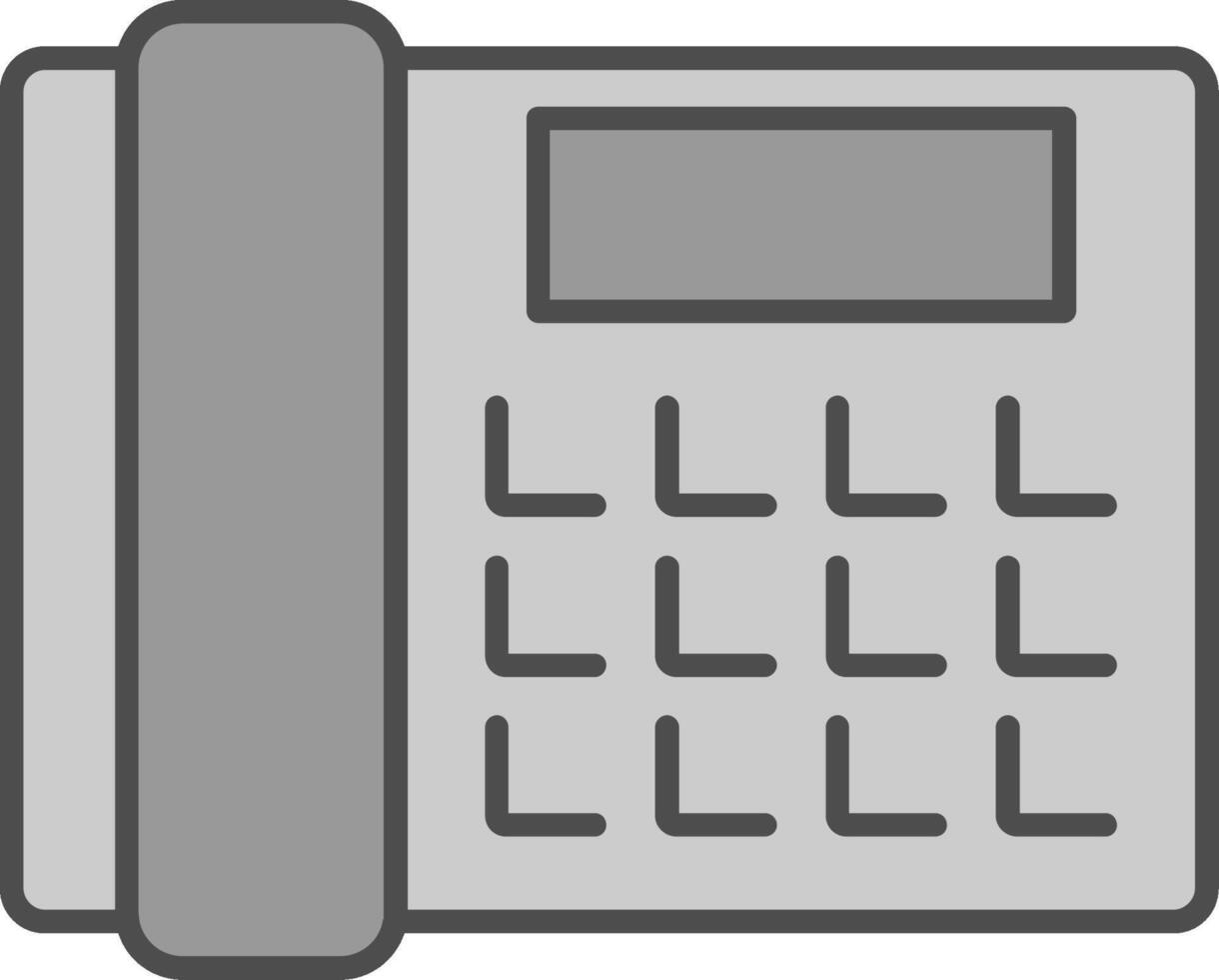 Telephone Fillay Icon vector