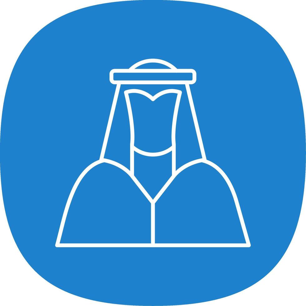 Arabian Line Curve Icon vector