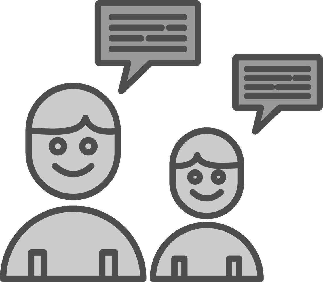 Conversation Fillay Icon vector