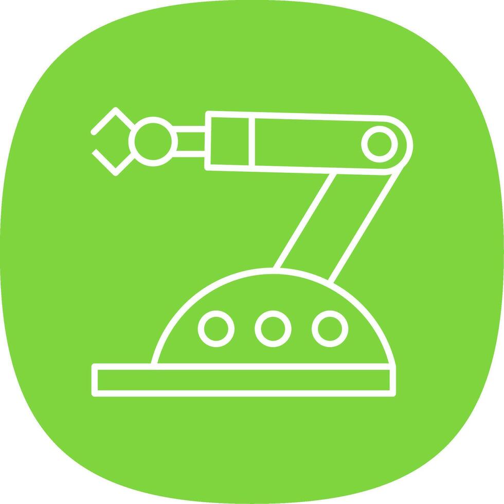 Assembly Line Curve Icon vector