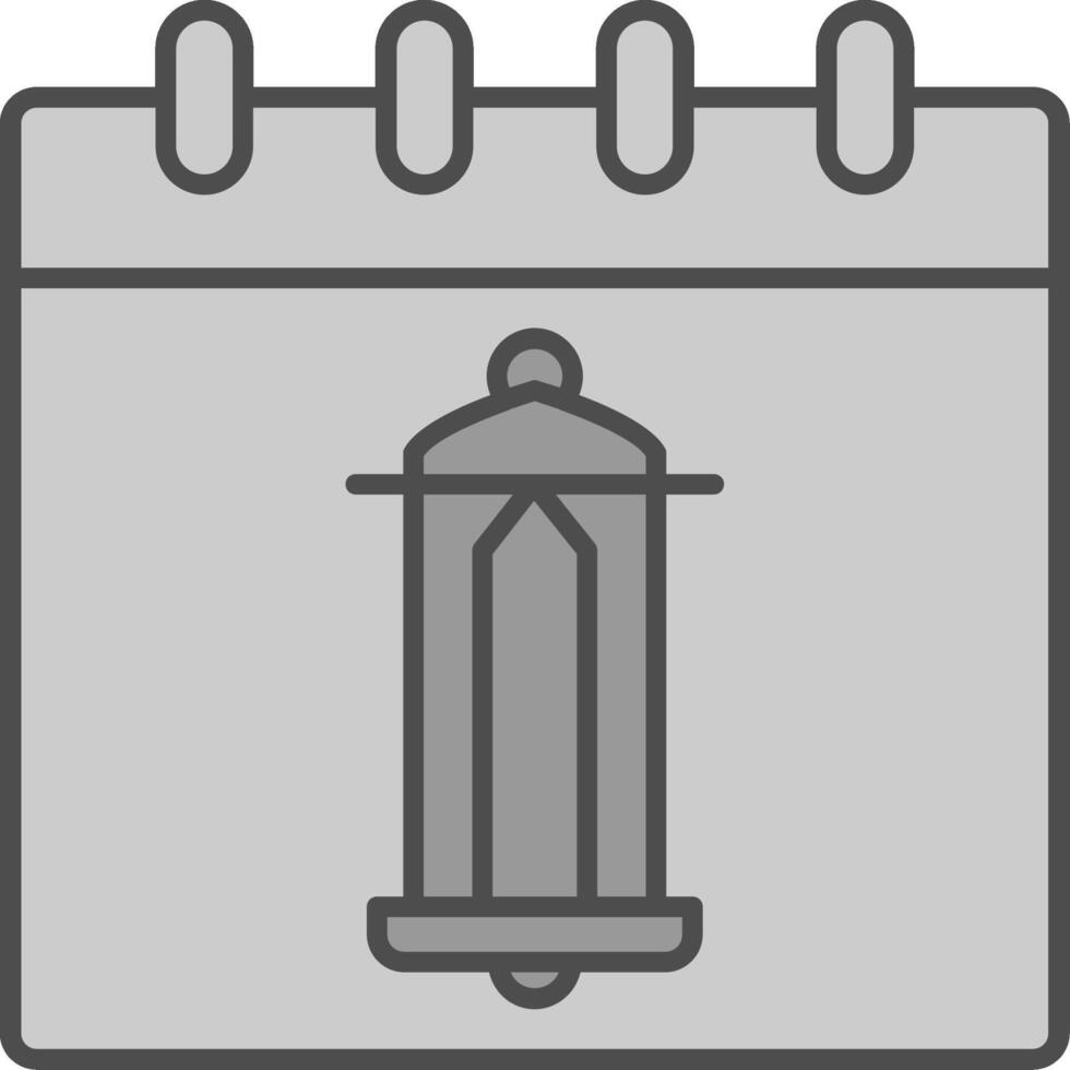 Calendar Fillay Icon vector