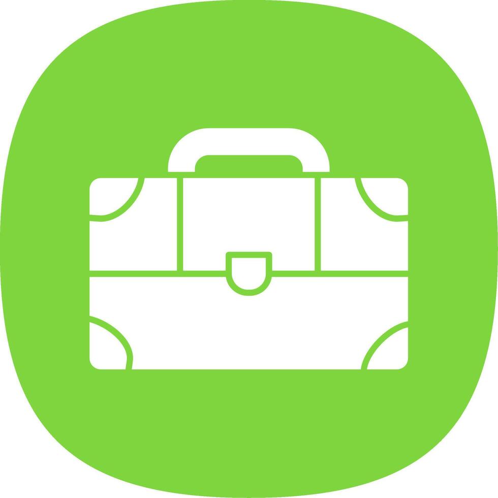 Suitcase Line Two Color Icon vector