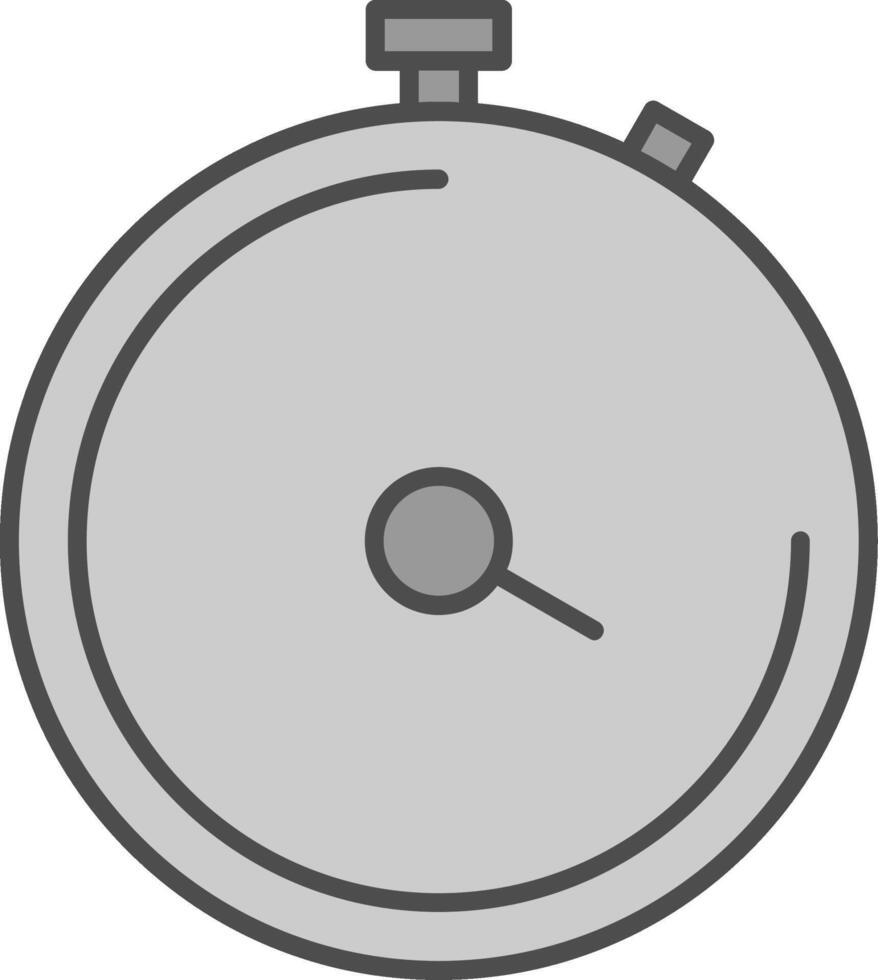 Stopwatch Line Two Color Icon vector