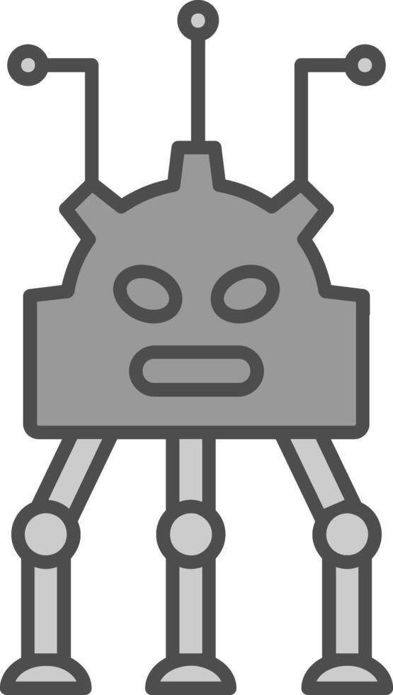 robótica relleno icono vector