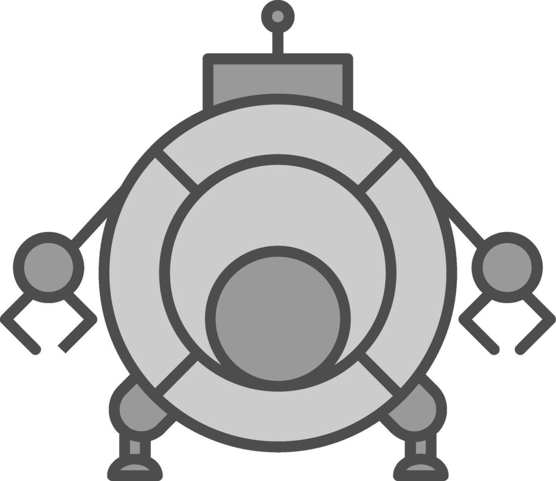 Robotics Fillay Icon vector
