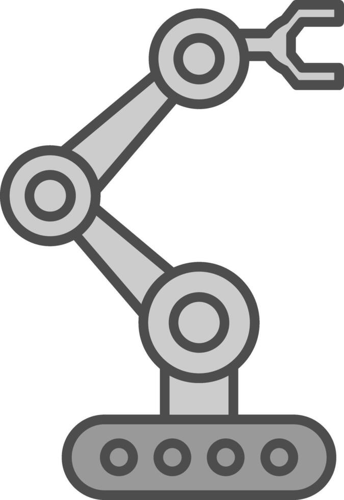 Robotics Fillay Icon vector