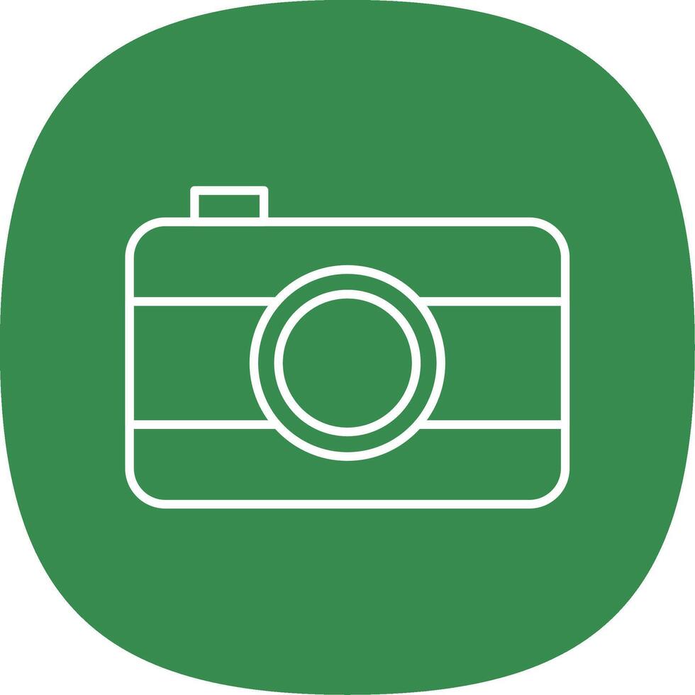 Old Came Line Curve Icon vector