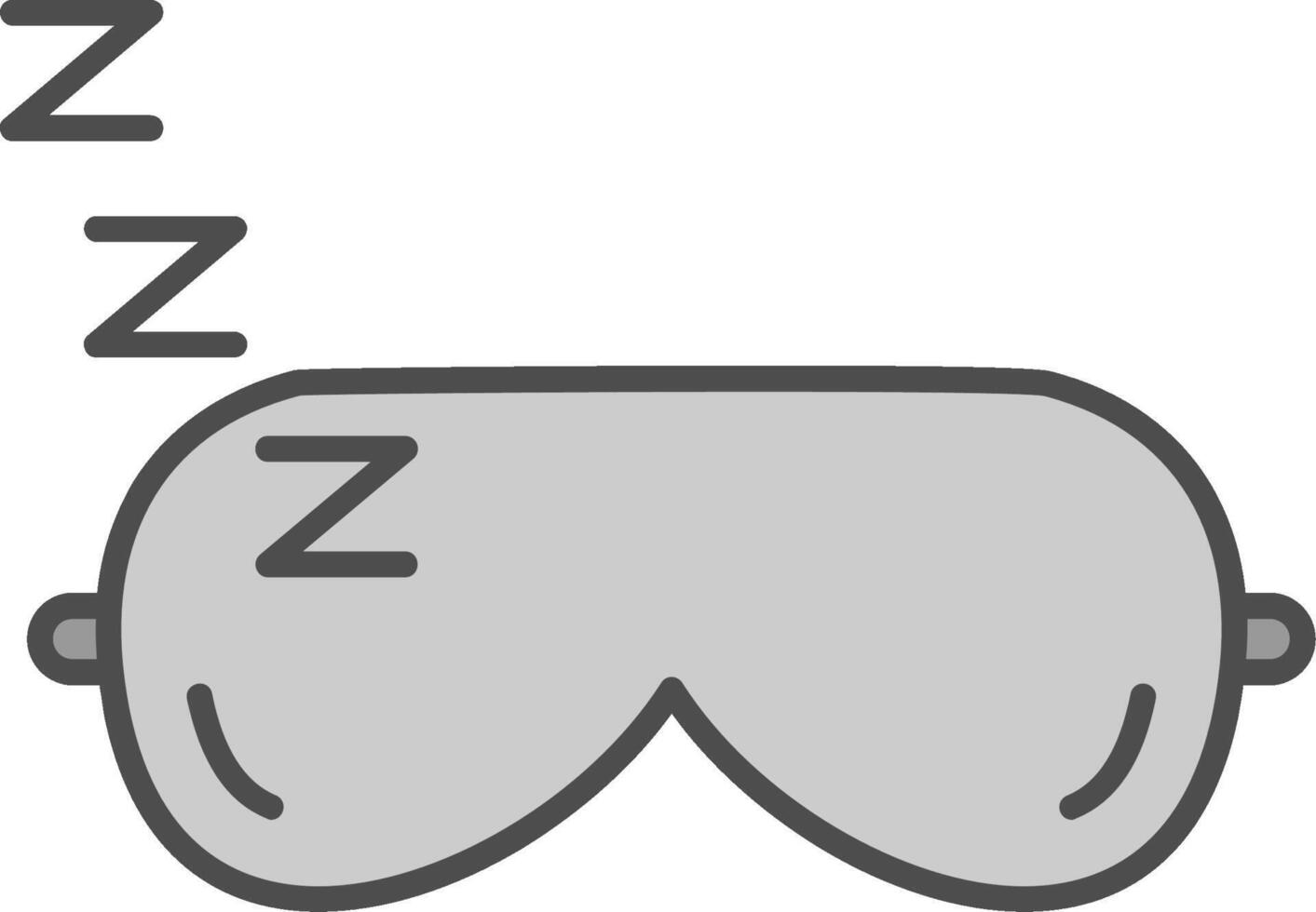 Sleeping Mask Line Two Color Icon vector