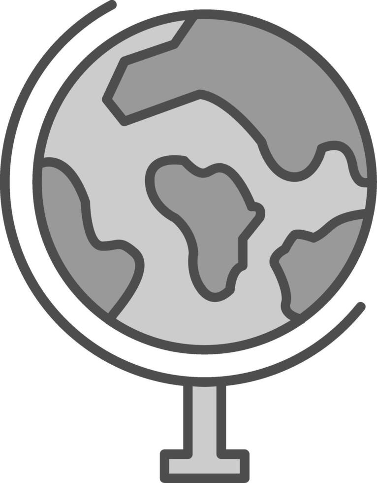 Globe Fillay Icon vector