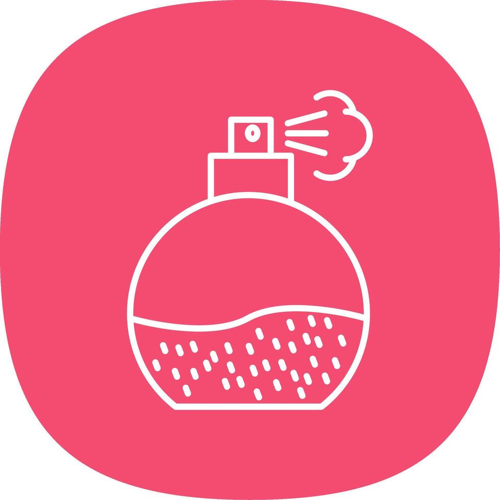 Fragrance Line Curve Icon vector