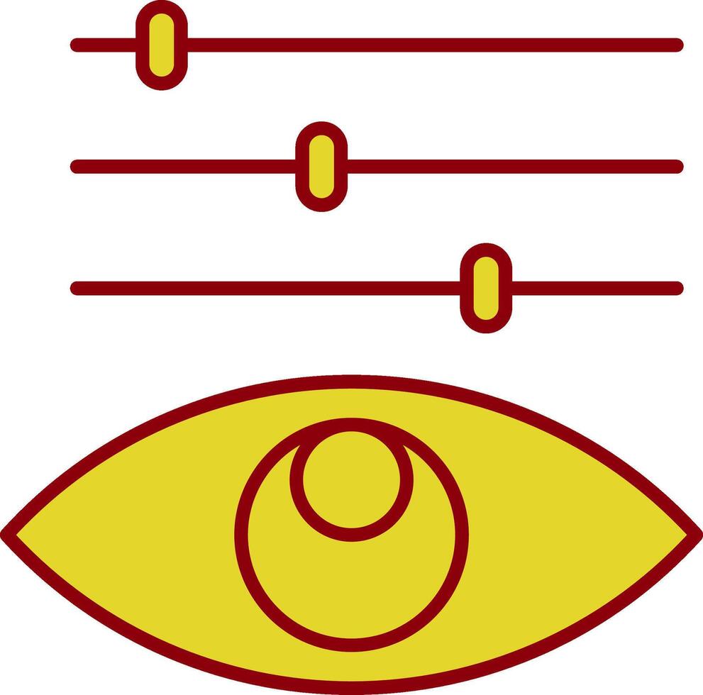 Color Adjustment Line Two Color Icon vector