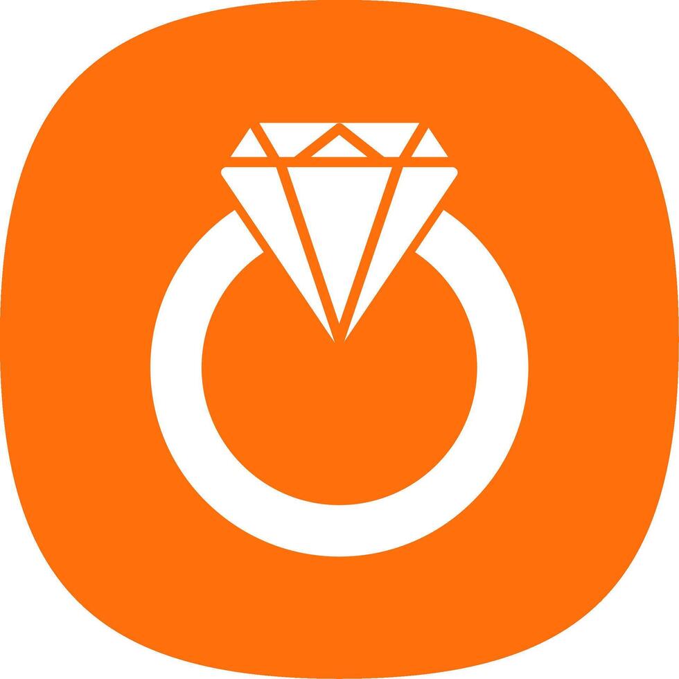 Diamond Ring Line Two Color Icon vector