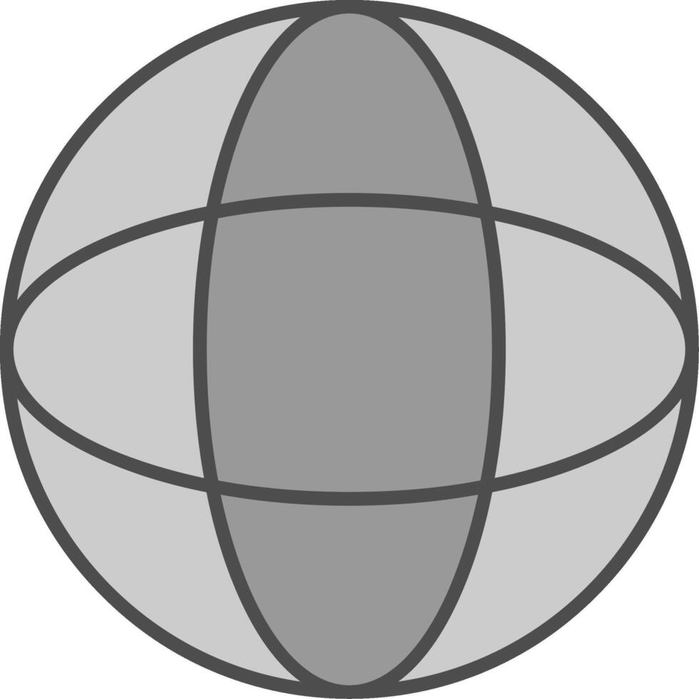 Globe Fillay Icon vector