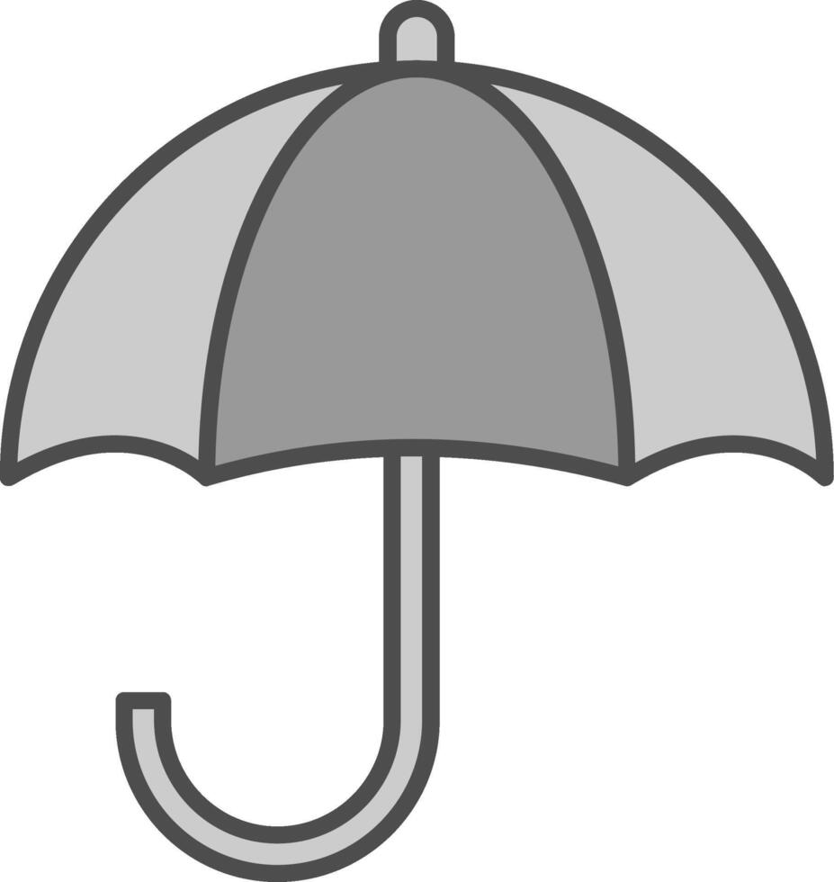 Umbrella Fillay Icon vector