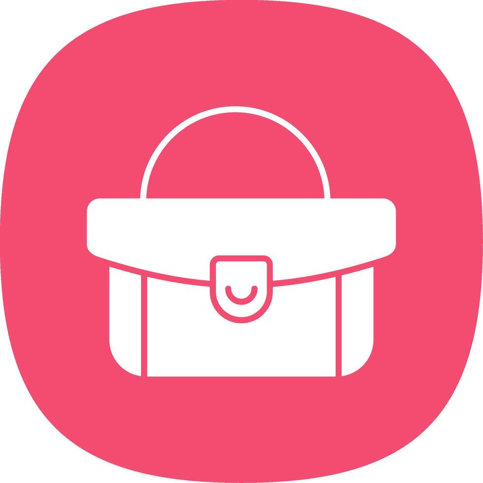 Woman Bag Line Two Color Icon vector