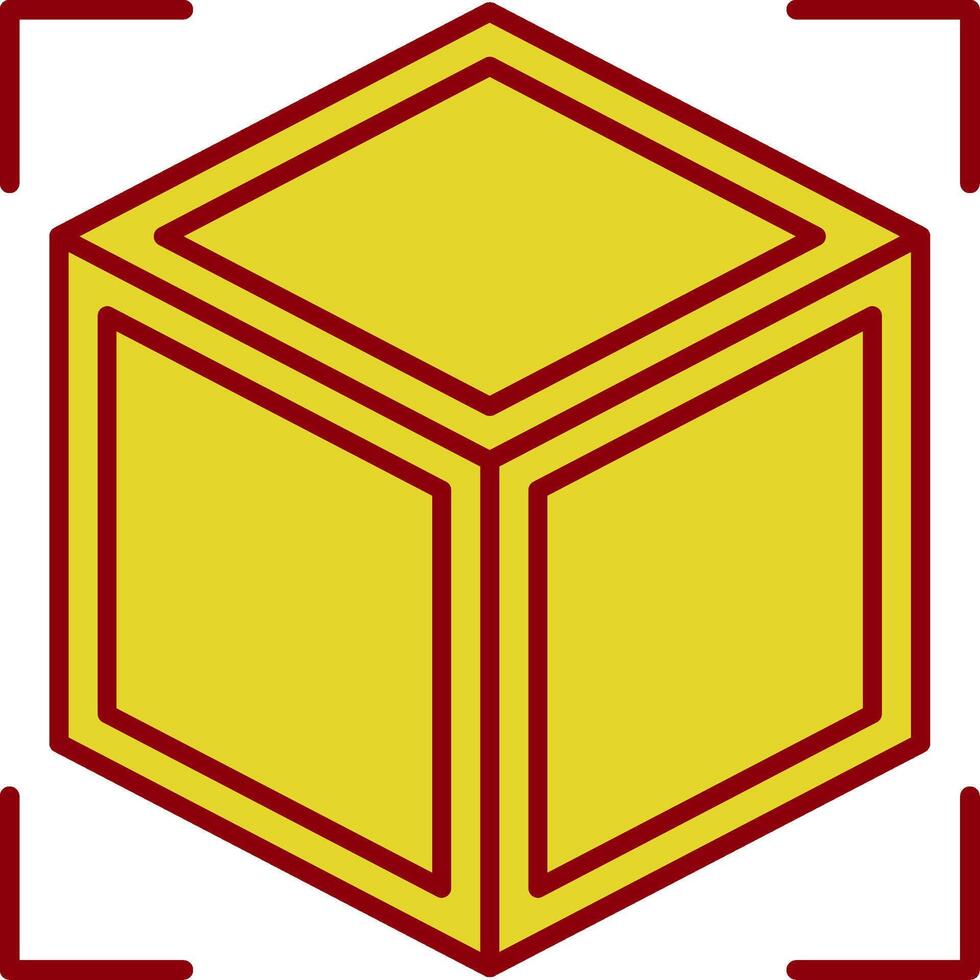 3d Line Two Color Icon vector